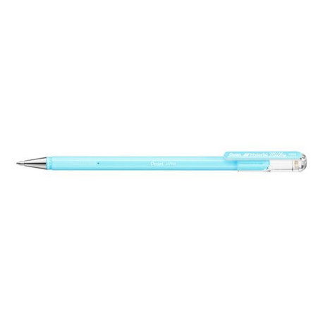 Pentel Hybrid Milky - Penna a sfera - blu pastello - inchiostro gel - 0.8 mm