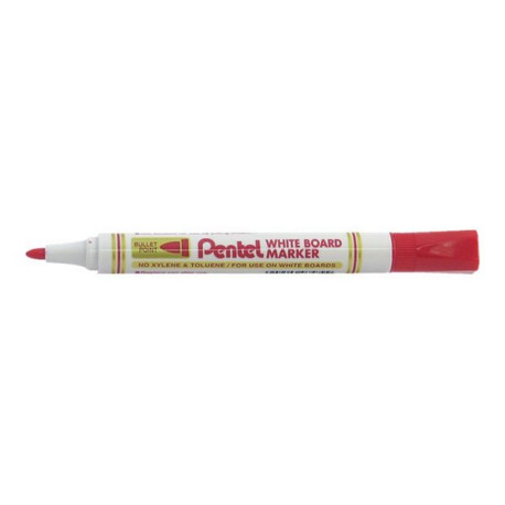 Pentel MW85 - Marcatore - per lavagna bianca - rosso - inchiostro pigmentato - 2.1 mm (pacchetto di 12)