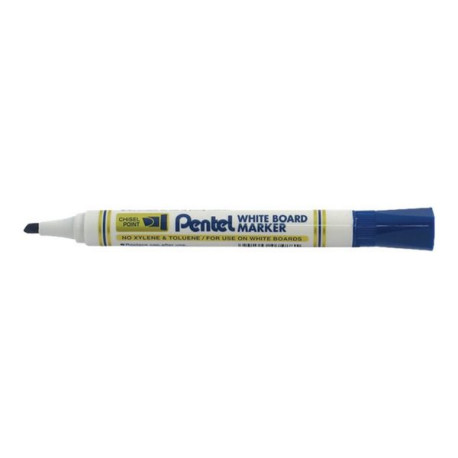 Pentel MW86 - Marcatore - per lavagna bianca - blu - inchiostro pigmentato - 1.8-4.5 mm (pacchetto di 12)