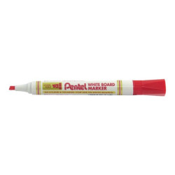 Pentel MW86 - Marcatore - per lavagna bianca - rosso - inchiostro pigmentato - 1.8-4.5 mm (pacchetto di 12)