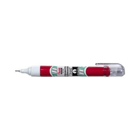 Pentel Pocket - Correttore a penna - fine - 7 ml - bianco