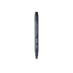 Pentel Pointliner S20P - Penna a punta sottile - permanente - nero - inchiostro pigmentato - 0.05 mm