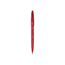 Pentel Sign Pen touch - Penna con punta a pennello - rosso - inchiostro base acqua