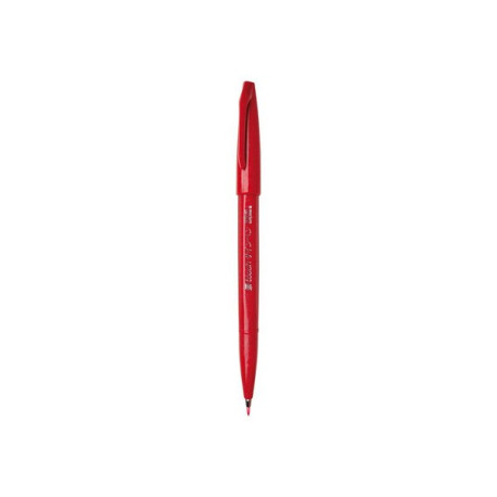 Pentel Sign Pen touch - Penna con punta a pennello - rosso - inchiostro base acqua