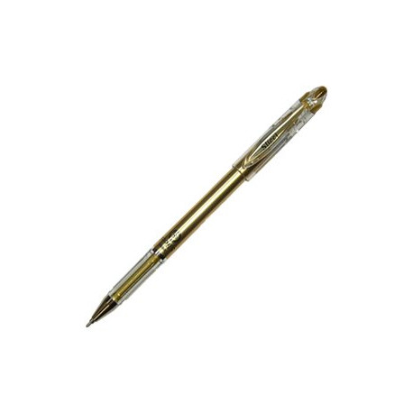 Pentel Slicci - Penna a sfera - oro metallizzato - inchiostro a pigmenti di gel - 0.8 mm - medio