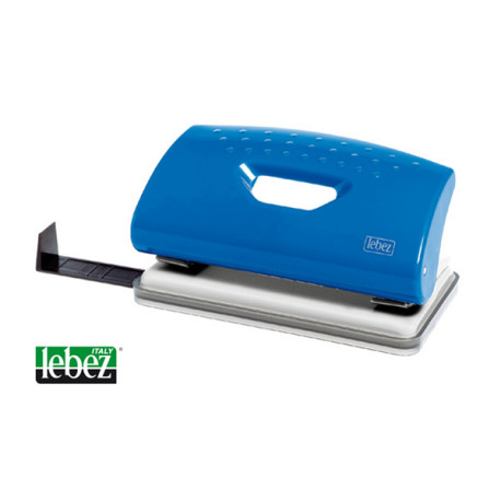 Perforatore 1260 - max 10 fogli - 2 fori - passo 8 cm - colori assortiti - Lebez