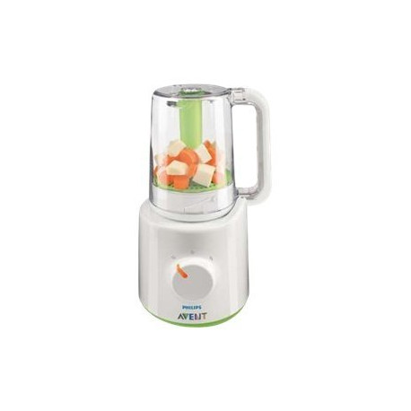 Philips Avent SCF870 - Frullatore/vaporiera per infanti - 0.2 litri - 400 W - bianco/verde