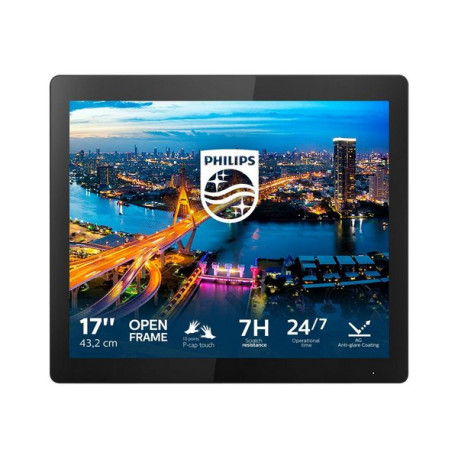 Philips B Line 172B1TFL - Monitor a LED - 17" - touchscreen - 1280 x 1024 SXGA @ 75 Hz - TN - 400 cd/m² - 1000:1 - 4 ms - HDMI,