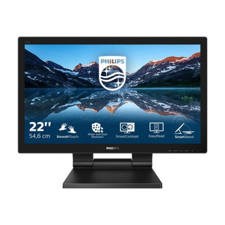 Philips B Line 222B9T - Monitor a LED - 22" (21.5" visualizzabile) - touchscreen - 1920 x 1080 Full HD (1080p) @ 60 Hz - TN - 2