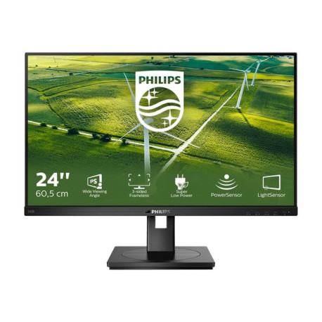 Philips B Line 242B1G - Monitor a LED - 24" (23.8" visualizzabile) - 1920 x 1080 Full HD (1080p) @ 75 Hz - IPS - 250 cd/m² - 10