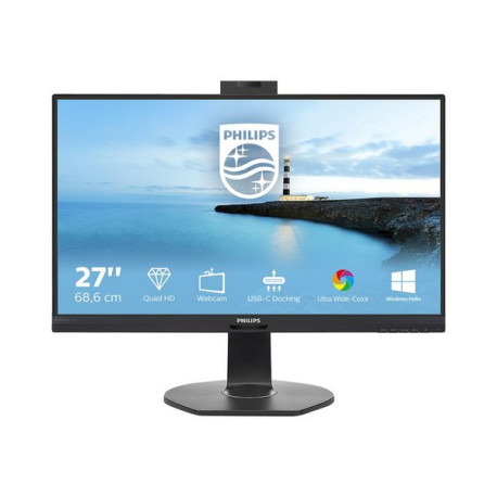 Philips B Line 272B7QUBHEB - Monitor a LED - 27" - 2560 x 1440 QHD @ 75 Hz - IPS - 350 cd/m² - 1000:1 - 5 ms - HDMI, DisplayPor