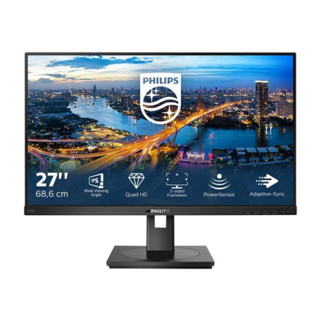 Philips B Line 275B1 - Monitor a LED - 27" - 2560 x 1440 QHD @ 75 Hz - IPS - 300 cd/m² - 1000:1 - 4 ms - HDMI, DVI-D, DisplayPo