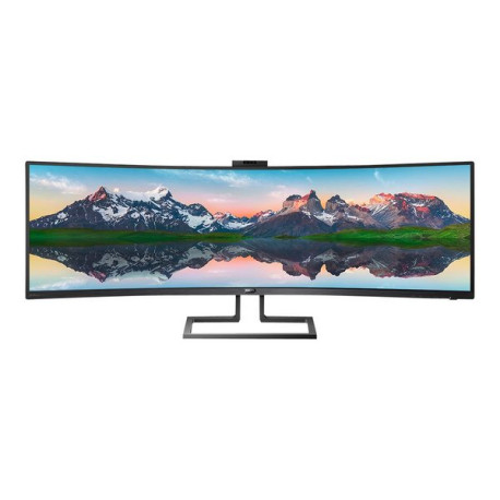 Philips Brilliance P-line 499P9H - Monitor a LED - curvato - 49" (48.8" visualizzabile) - 5120 x 1440 Dual Quad HD @ 60 Hz - VA