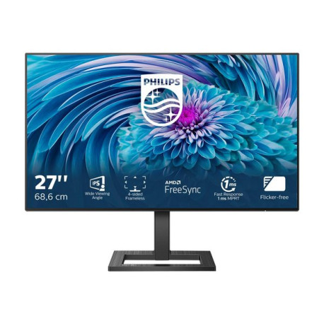 Philips E-line 272E2FA - Monitor a LED - 27" - 1920 x 1080 Full HD (1080p) @ 75 Hz - IPS - 350 cd/m² - 1000:1 - 1 ms - HDMI, VG