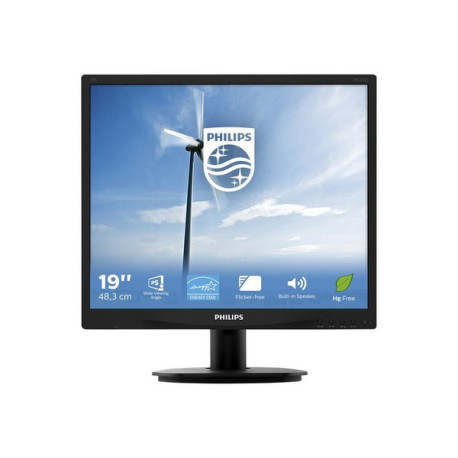 Philips S-line 19S4QAB - Monitor a LED - 19" - 1280 x 1024 @ 60 Hz - IPS - 250 cd/m² - 1000:1 - 5 ms - DVI-D, VGA - altoparlant