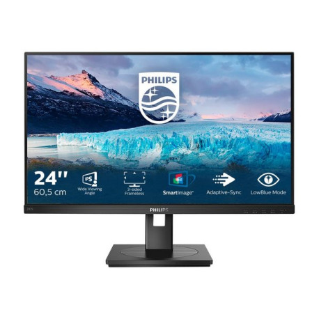 Philips S-line 242S1AE - Monitor a LED - 24" (23.8" visualizzabile) - 1920 x 1080 Full HD (1080p) @ 75 Hz - IPS - 250 cd/m² - 1