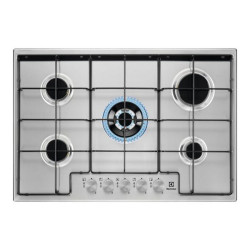 Electrolux Serie 300 Slim line EGS7534X - Piano cottura a gas - 5 piastre - Nicchia - larghezza: 56 cm - prof. 48 cm - acciao i