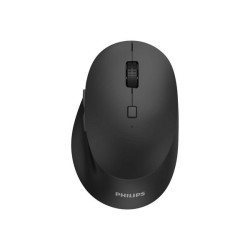 Philips SPK7607B - 6000 Series - mouse - ergonomico - per destrorsi - ottica - 7 pulsanti - senza fili - 2.4 GHz, Bluetooth 3.0