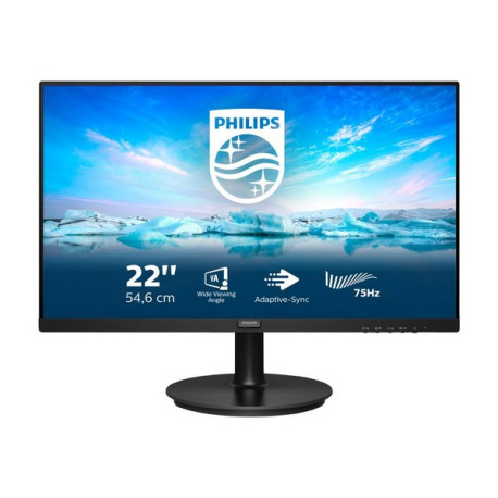 Philips V-line 222V8LA - Monitor a LED - 22" (21.5" visualizzabile) - 1920 x 1080 Full HD (1080p) @ 75 Hz - VA - 250 cd/m² - 30