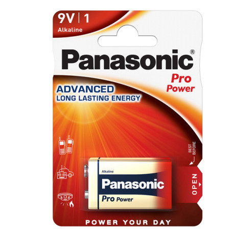 Pila Transistor ProPower 6R61 - 9V - Panasonic - blister 1 pila