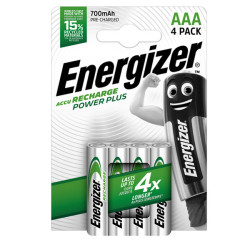 Pila AAA Power Plus - ricaricabili - Energizer - blister 4 pezzi