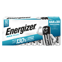 Pila alcalina AAA Max Plus E92 - DP20 60/120 - 1,5 V - Energizer - conf. 20 pezzi