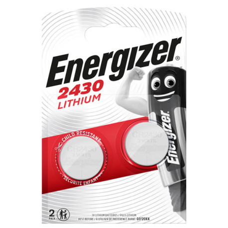 Pila CR2430 Lithium - 3V - Energizer - blister 2 pezzi