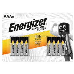 Pile Ministilo AAA - 1,5V - Energizer Alkaline Power - blister 8 pezzi