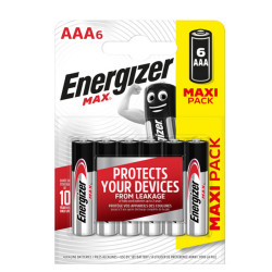 Pile ministilo AAA - 1,5V - Energizer max - blister 6 pezzi