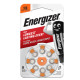 Pila per apparecchi acustici 13 Zinc Air - Energizer - blister 8 pezzi