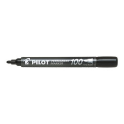 Pilot 100 - Marcatore - permanente - nero - inchiostro a base olio - 1 mm - fine