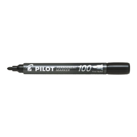 Pilot 100 - Marcatore - permanente - nero - inchiostro a base olio - 1 mm - fine