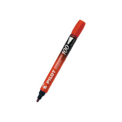 Pilot 100 - Marcatore - permanente - rosso - 1 mm