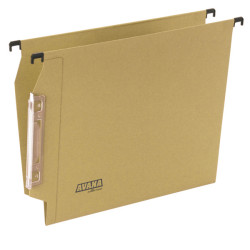 Cartella sospesa Avana - armadio - interasse 33 cm - fondo V - 32,6 x 27,5 cm - avana - Bertesi