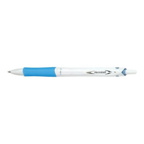 Pilot Acroball Pure White - Penna a sfera - 1 mm - medio - retrattile