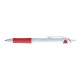 Pilot Acroball Pure White - Penna a sfera - rosso - 1 mm - medio - retrattile