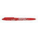 Pilot FriXion Ball - Penna a sfera - non permanente - rosso - inchiostro in gel sensibile al calore - 0.7 mm - medio - con gomm