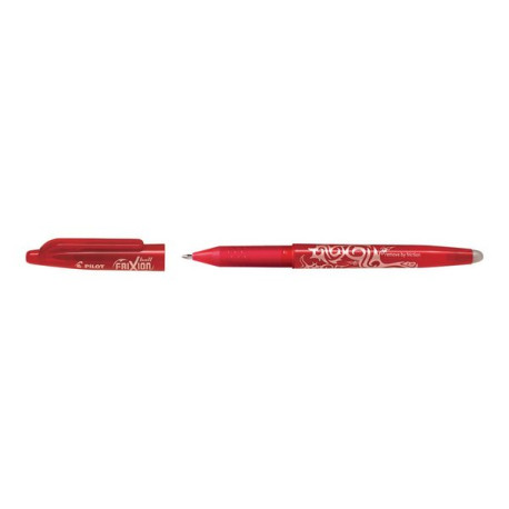 Pilot FriXion Ball - Penna a sfera - non permanente - rosso - inchiostro in gel sensibile al calore - 1 mm - larga - con gomma