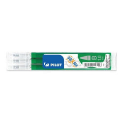 Pilot FriXion Ball - Refill - non permanente - verde - inchiostro gel - 1 mm - larga (pacchetto di 3)