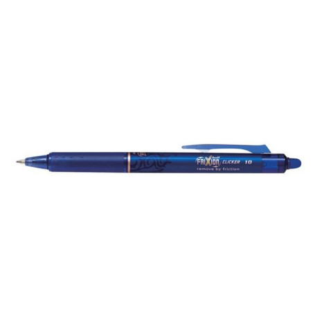 Pilot FriXion Ball Clicker - Penna a sfera - non permanente - blu - inchiostro in gel sensibile al calore - 1 mm - larga - retr