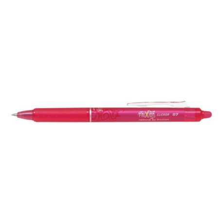 Pilot FriXion Ball Clicker - Penna a sfera - non permanente - rosa - inchiostro in gel sensibile al calore - 0.7 mm - medio - r