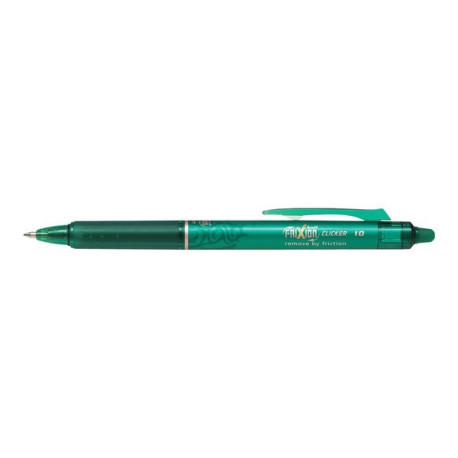 Pilot FriXion Ball Clicker - Penna a sfera - non permanente - verde - inchiostro in gel sensibile al calore - 1 mm - larga - re