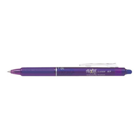 Pilot FriXion Ball Clicker - Penna a sfera - non permanente - viola - inchiostro in gel sensibile al calore - 0.7 mm - medio - 