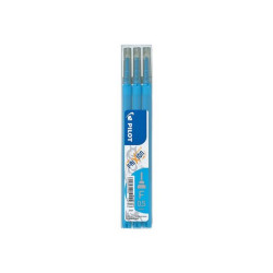 Pilot FriXion Point - Refill - non permanente - blu chiaro - inchiostro in gel sensibile al calore - 0.5 mm - fine (pacchetto d