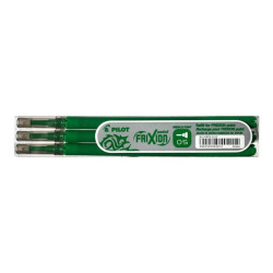 Pilot FriXion Point - Refill - verde - inchiostro gel - 0.5 mm - fine (pacchetto di 3)