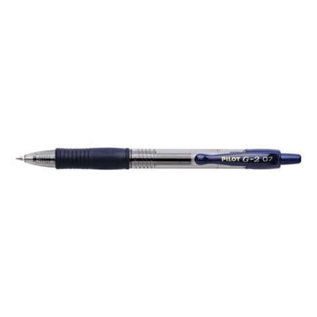 Pilot G-2 - Penna a sfera - blu scuro - inchiostro gel - 0.7 mm - medio - retrattile