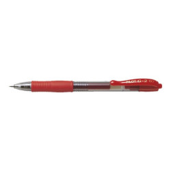 Pilot G-2 - Penna a sfera - rosso - inchiostro gel - 0.7 mm - medio - retrattile