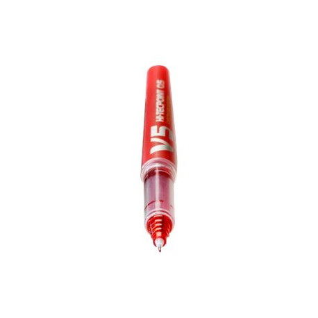 Pilot Hi-Tecpoint V5 Begreen - Penna a sfera - rosso - 0.5 mm - fine (pacchetto di 10)