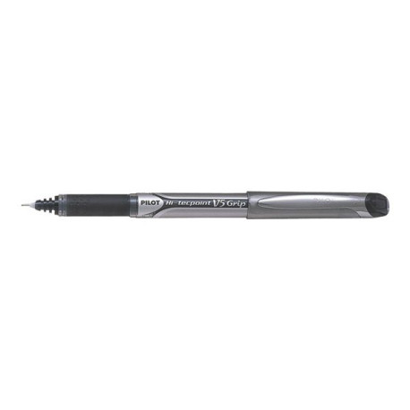 Pilot Hi-Tecpoint V5 Grip - Penna a sfera - nero - 0.5 mm - fine