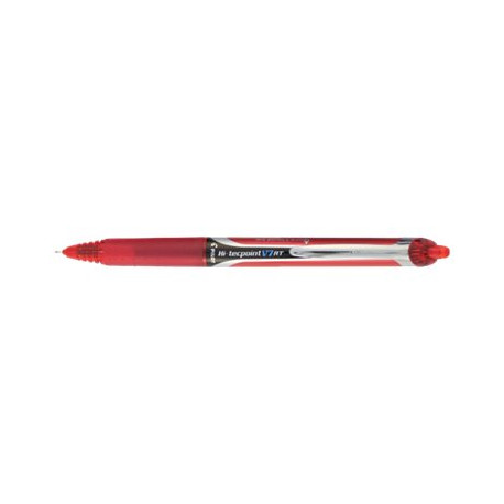 Pilot Hi-Tecpoint V5 RT - Penna a sfera - rosso - 0.7 mm - fine - retrattile